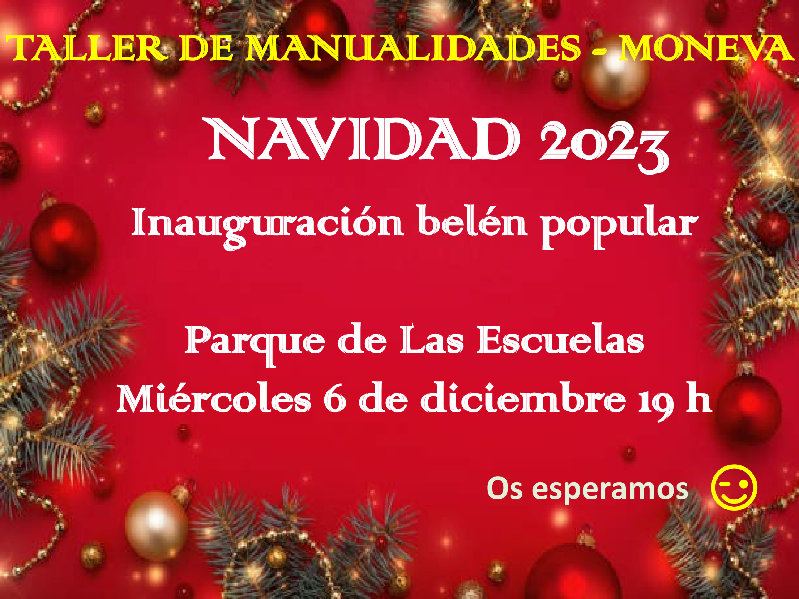 cartel inauguración belén popular navidad 2023